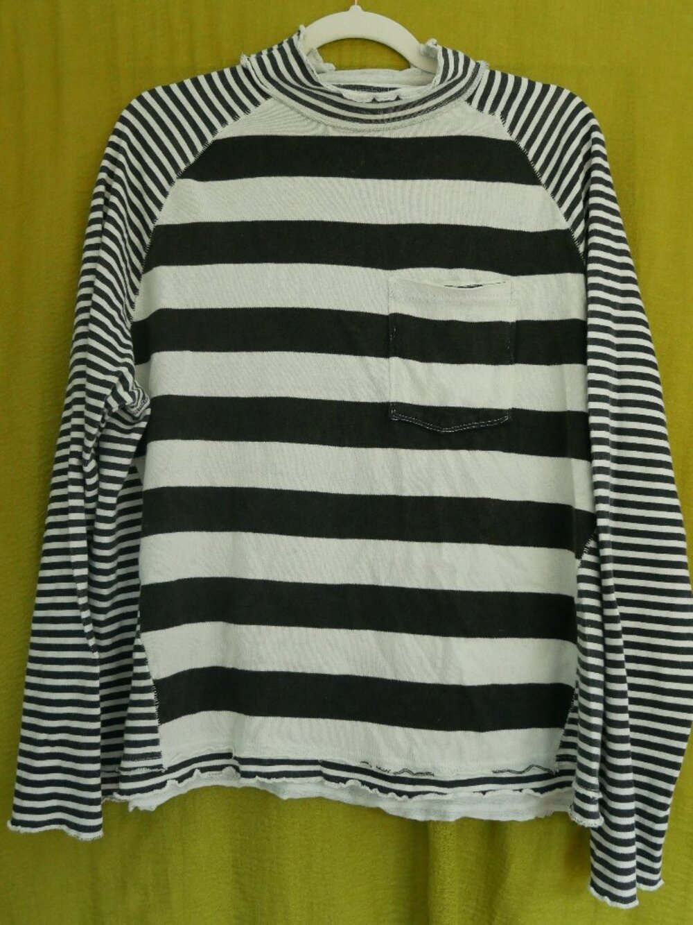 NWT We The Free Striped Oversized Long Sleeve Shirt, size S